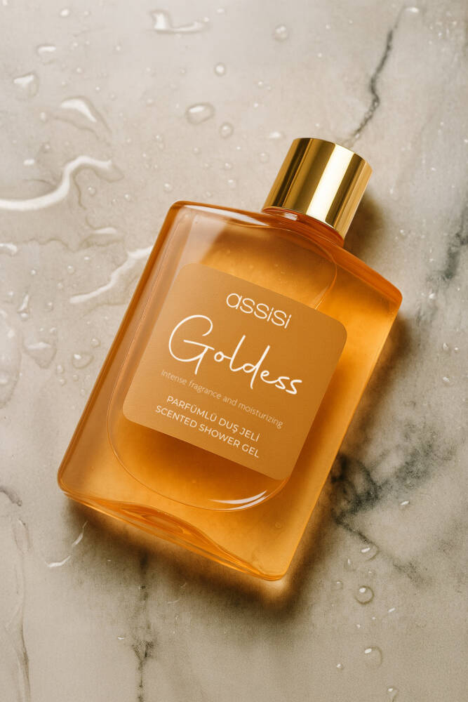Goldess Parfümlü Duş Jeli 475 ml – Kadın & Erkek İçin Kalıcı Koku, Nemlendirici Duş Jeli