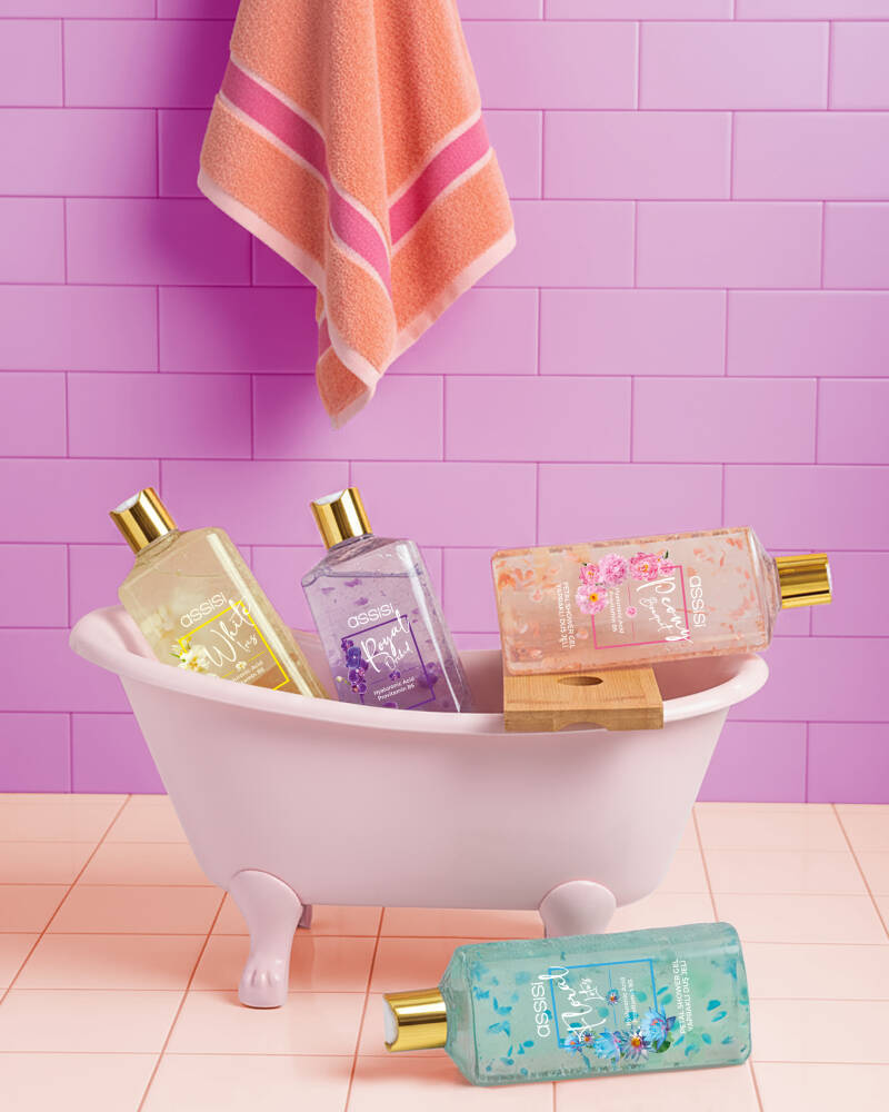 Assisi White Iris Hyaluronic Acid & Provitamin B5 Nemlendirici Yapraklı Duş Jeli 500 ml