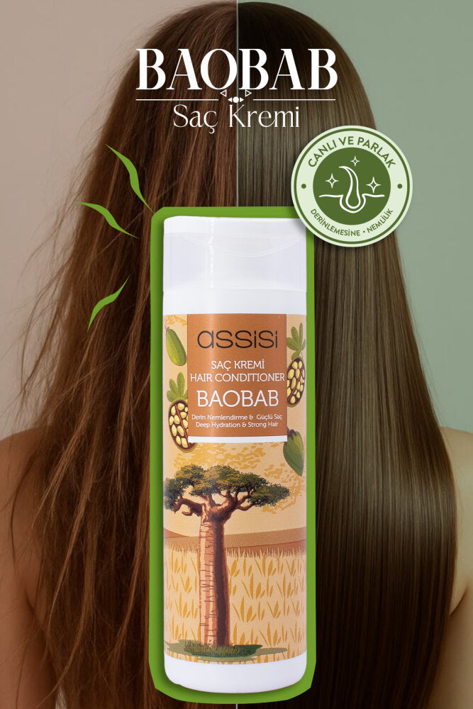 Baobab Yağlı Kremi 400 ml - Yıpranmış Saçlar İçin Vegan Derinlemesine Temizlik ve Besleyici Bakım