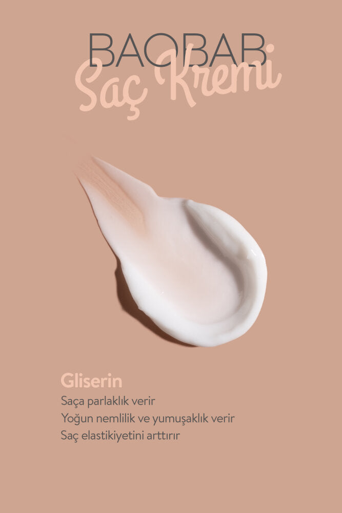 Baobab Yağlı Kremi 400 ml - Yıpranmış Saçlar İçin Vegan Derinlemesine Temizlik ve Besleyici Bakım