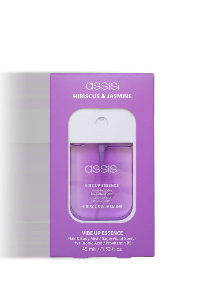 Hibiscus Jasmine Hyaluronik Asit & Provitamin B5 Saç ve Vücut Spreyi 45 ml Çiçeksi & Vanilya Kokulu