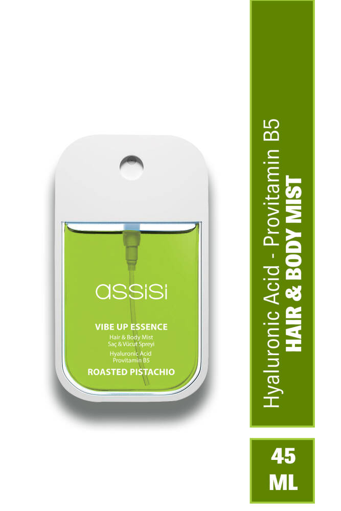 Roasted Pistachio Hyaluronik Asit Provitamin B5 Saç ve Vücut Spreyi 45 ml Fıstık Sandal Ağacı Kokulu